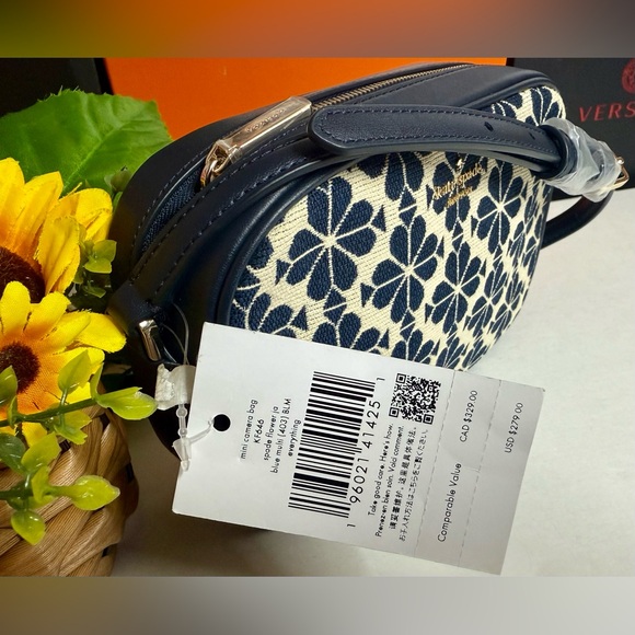 🆕KATE SPADE Blue and Cream Floral Crossbody Bag - Picture 5 of 17